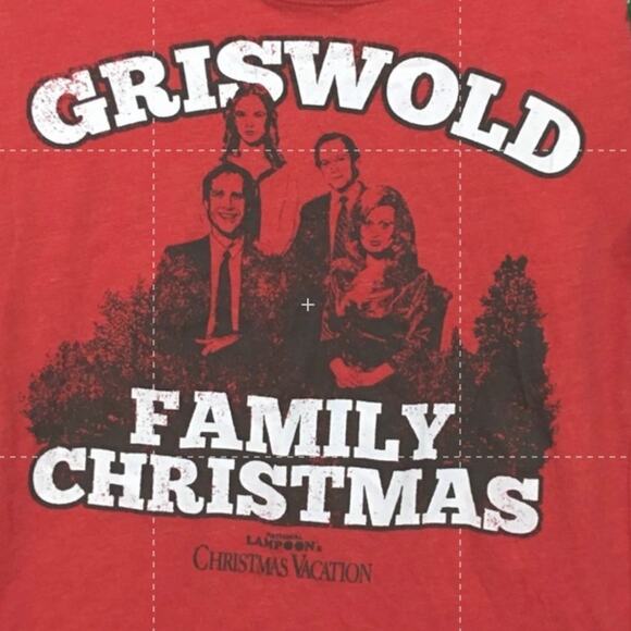 NWT National Lampoon's Christmas Vacation Raglan Tee - Red - Large - Picture 4 of 9
